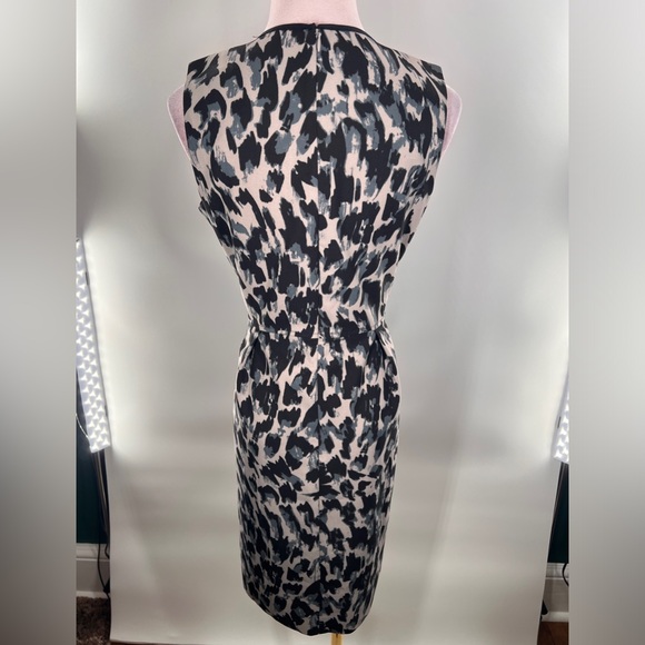 EUC Loft Animal Print Sheath Dress - Picture 8 of 11